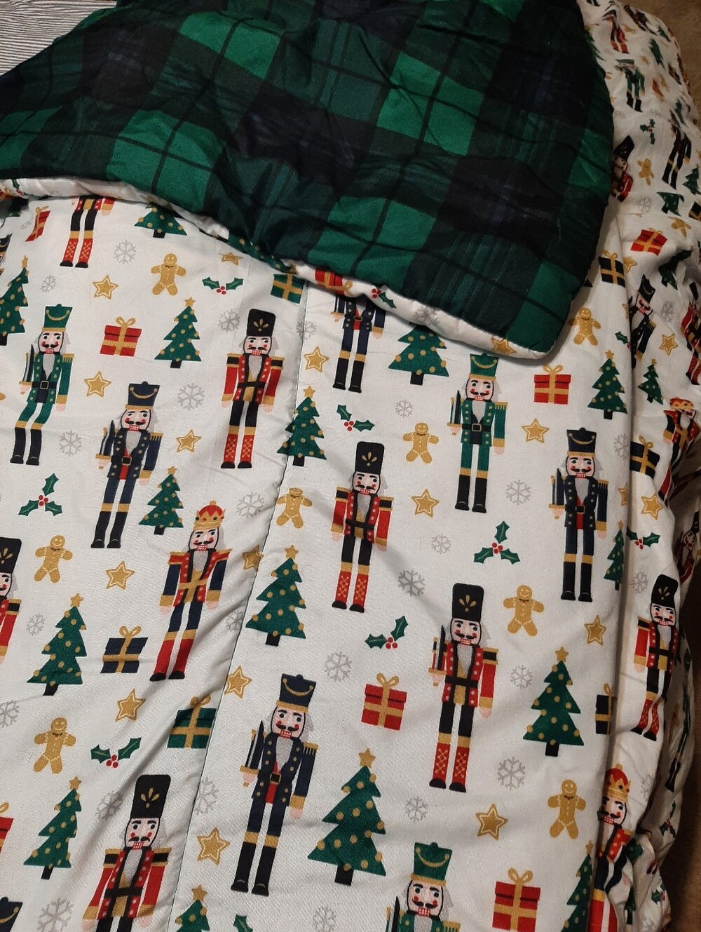 Macy's Levtex Home Full Size Nutcracker Christmas Reversible Comforter